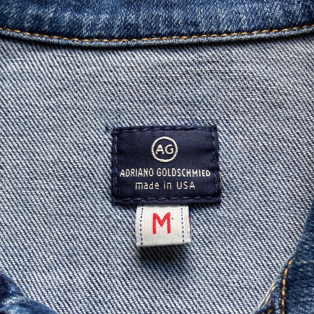 AG Adriano Goldschmied Light Blue Denim Jacket - Picture 4 of 14